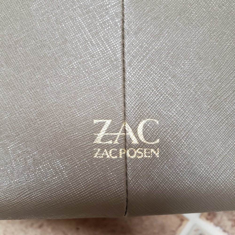 Zac Posen Eartha Luxury Satchel Bag, Taupe - Picture 7 of 15